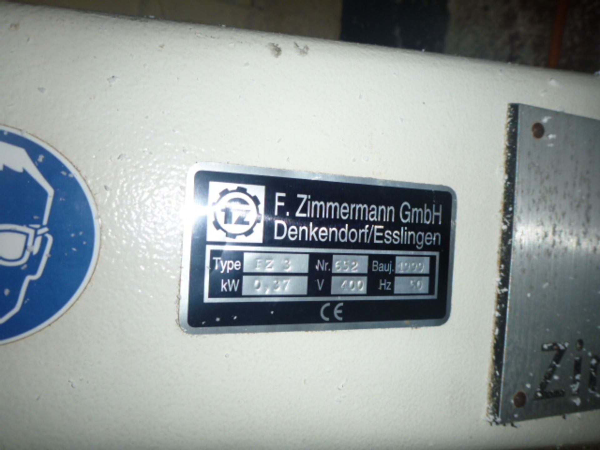 Zimmerman Wall Mounted Drill, Model F23. (Currently used for manual routing/carving). Serial No 652, - Image 4 of 4