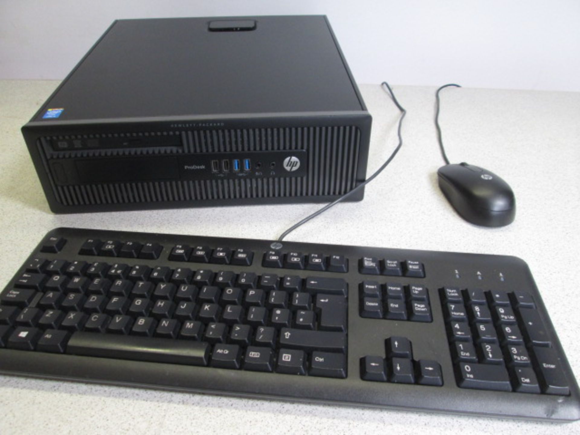 HP ProDESK 600 G1 SFF PC. Intel Core i5 CPU @ 3.20 GHz, 4 GB RAM, 450 GB HDD, Windows 7 Pro. Comes