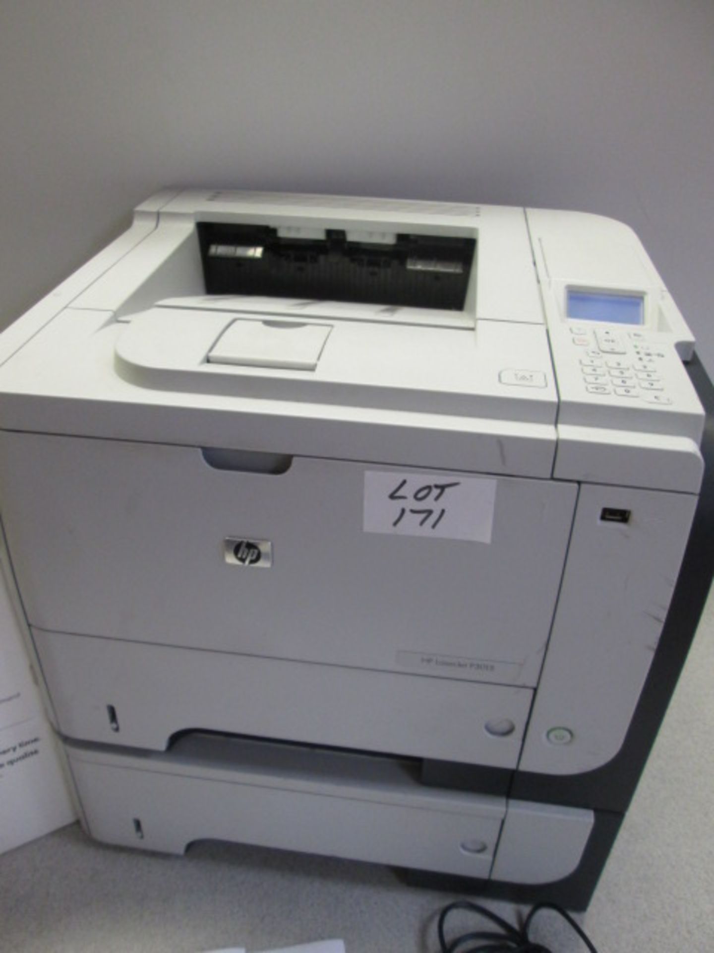HP Laserjet P3015 Mono Laser Printer. Comes with Power Supply & 1 x Additional Black Toner Cartridge - Image 2 of 5