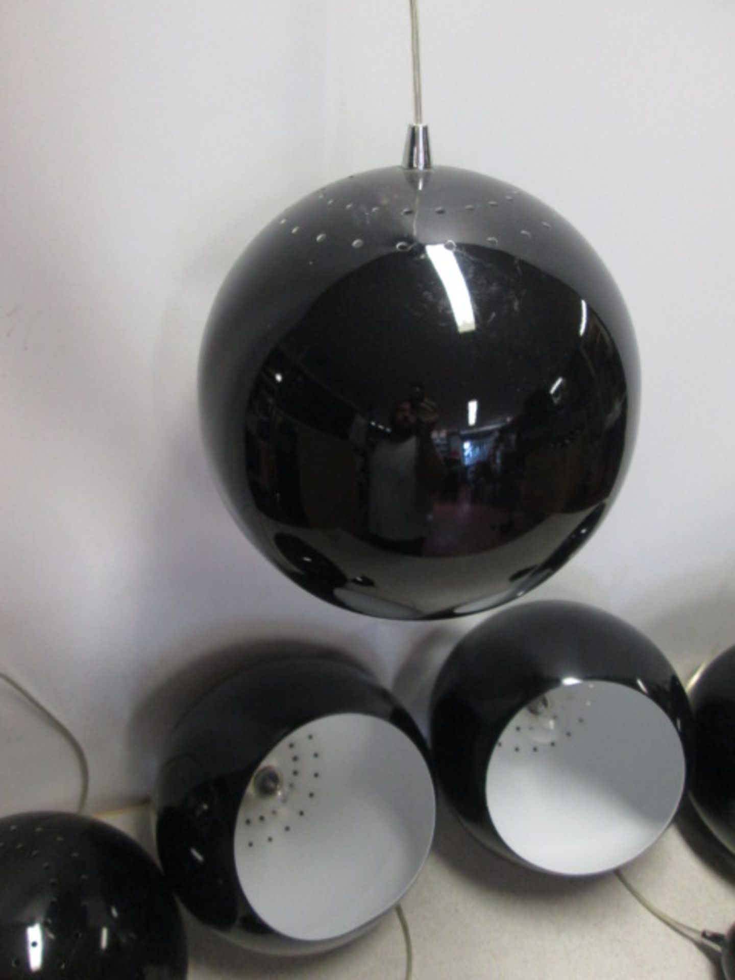 15 x Leitmotive Pendant Lamp Ceiling Lights, Aluminium, Black. Size Diameter 25cm - Image 3 of 5