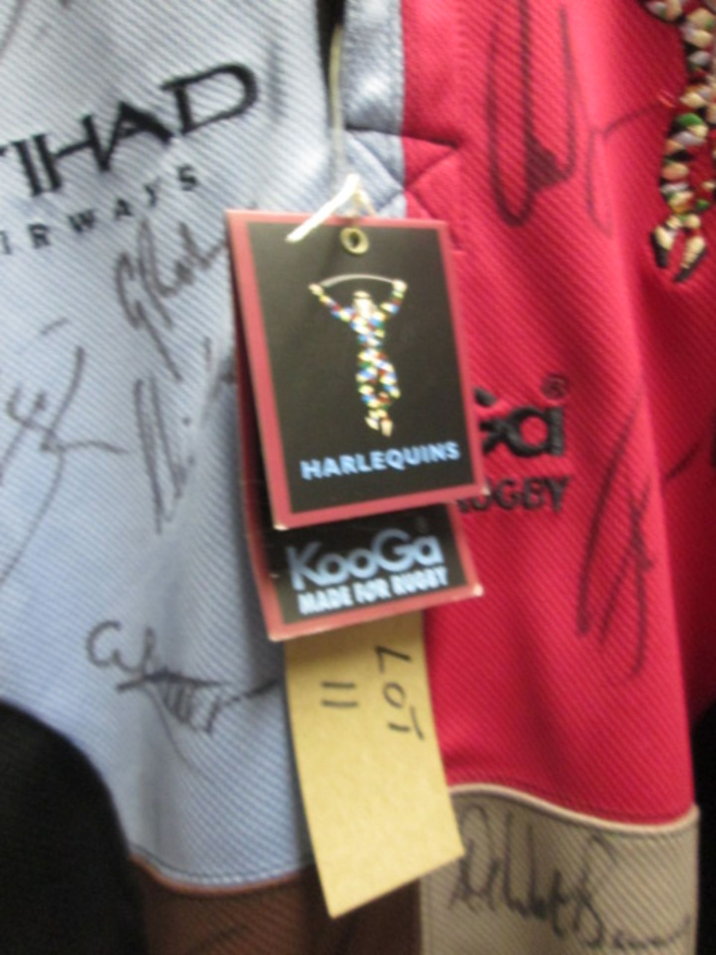 Harlequin's Kooga Rugby Shirt, Signed by the Team. Sponsors Include 'Etihad Airways, eteach.com & - Image 2 of 7