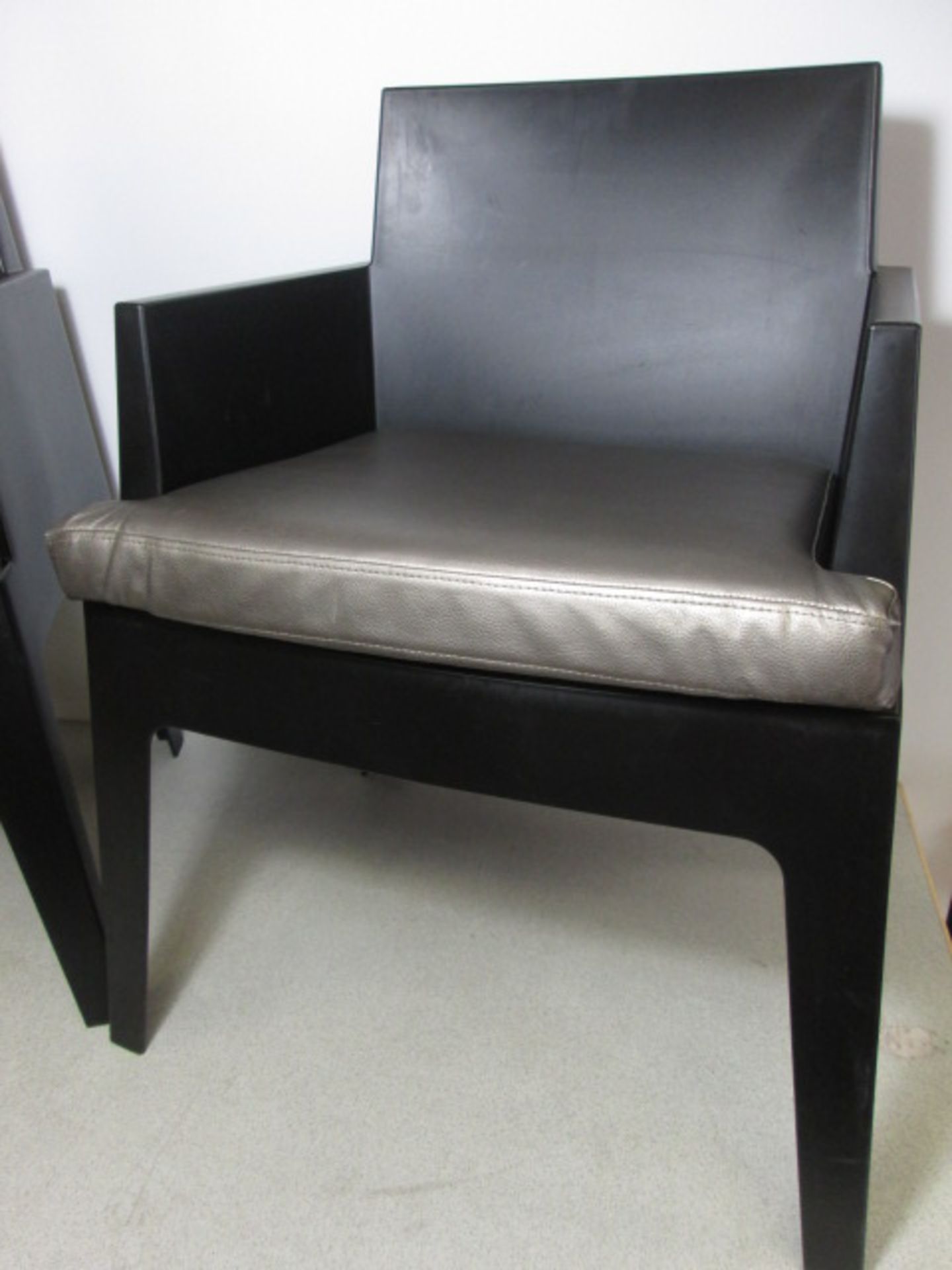 4 x Siesta Recyclable Polypropylene Stacking Outdoor Armchair in Matt Black, Model 058 Box. Comes - Image 4 of 9