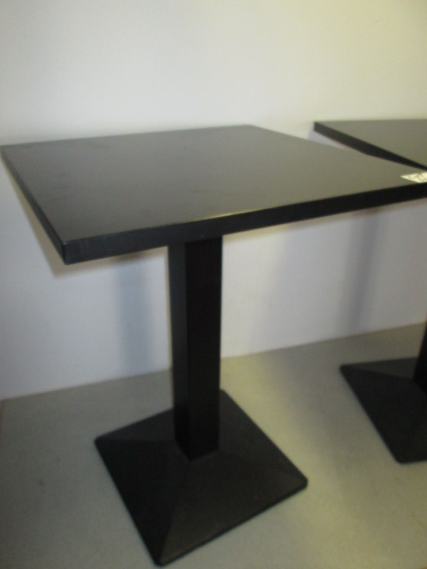 2 x Pedrali Quadra 4160 Wood Topped Restaurant Table on Cast Iron Support & Base, 60cm x 60cm - Image 2 of 3