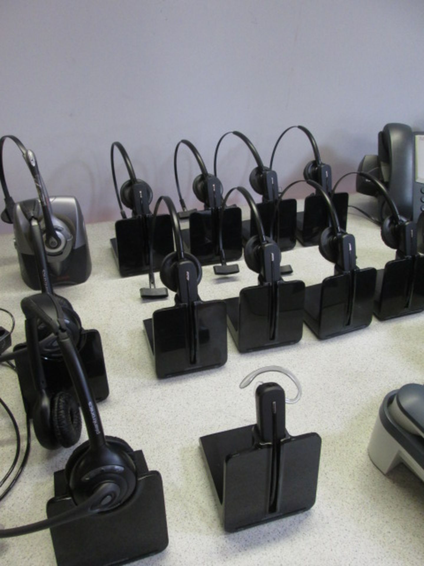 Lot to Include a Quantity of IP Phones and Wireless Headsets: 11 x Cisco IP 303 Hand Sets (Missing 5 - Image 5 of 10