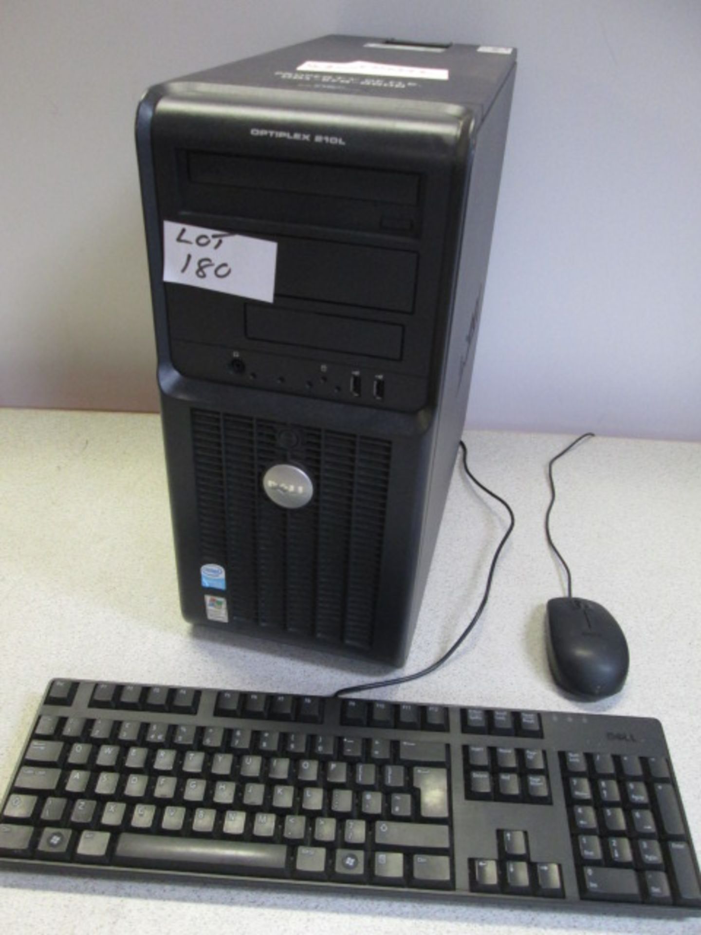 Dell Optiplex 210L PC. Intel Celeron CPU @ 2.80 GHz, 2 GB RAM, 60 GB HDD, Windows XP Pro. Comes with