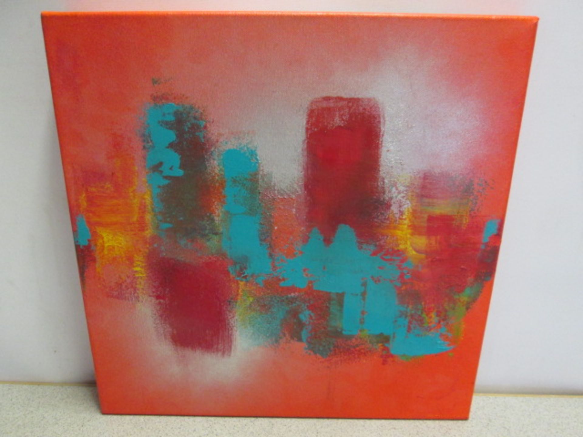 Original Abstract Artwork Signed by the Artist Kerry Bowler. Acrylic & Mixed Media on Canvas with