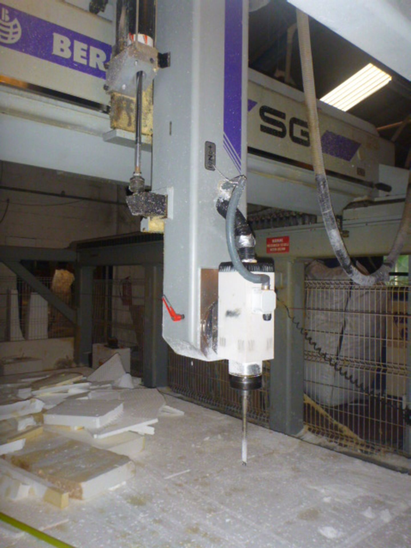 Bermaq SG Gantry 3+2 Axis Router/Carver with Heidenhain iTNC 530 Controls. Serial No 161, Year 2002. - Image 9 of 11