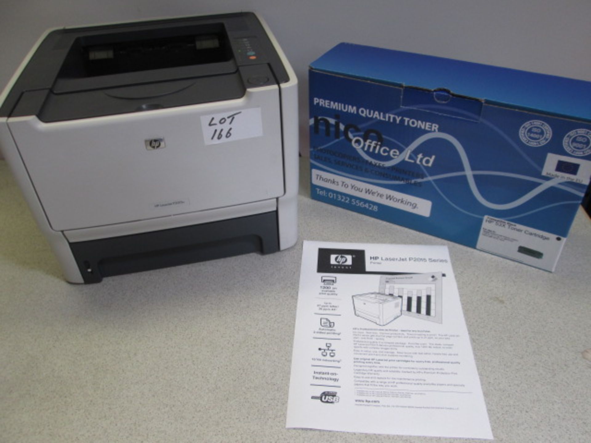 HP Laserjet P2015n Printer. Comes with DVD Start Up Disc, Power Supply & 1 x HP 53X New Boxed