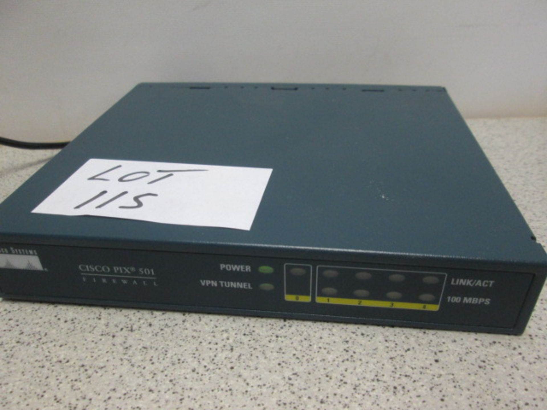 Cisco PIX501 Firewall. Comes with Power Supply