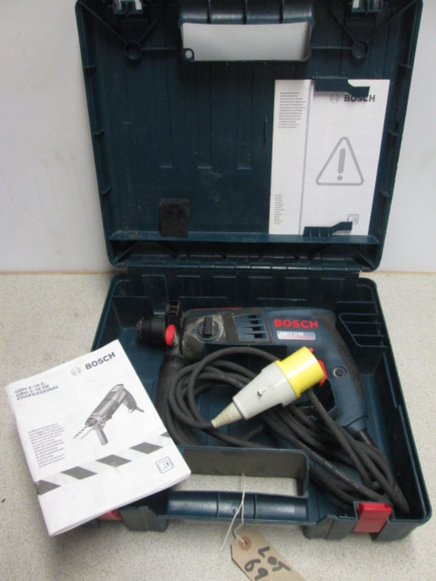 Bosch Hammer GBH-2-18-RE Professional 110v Hammer Drill In Case & Instruction Manual