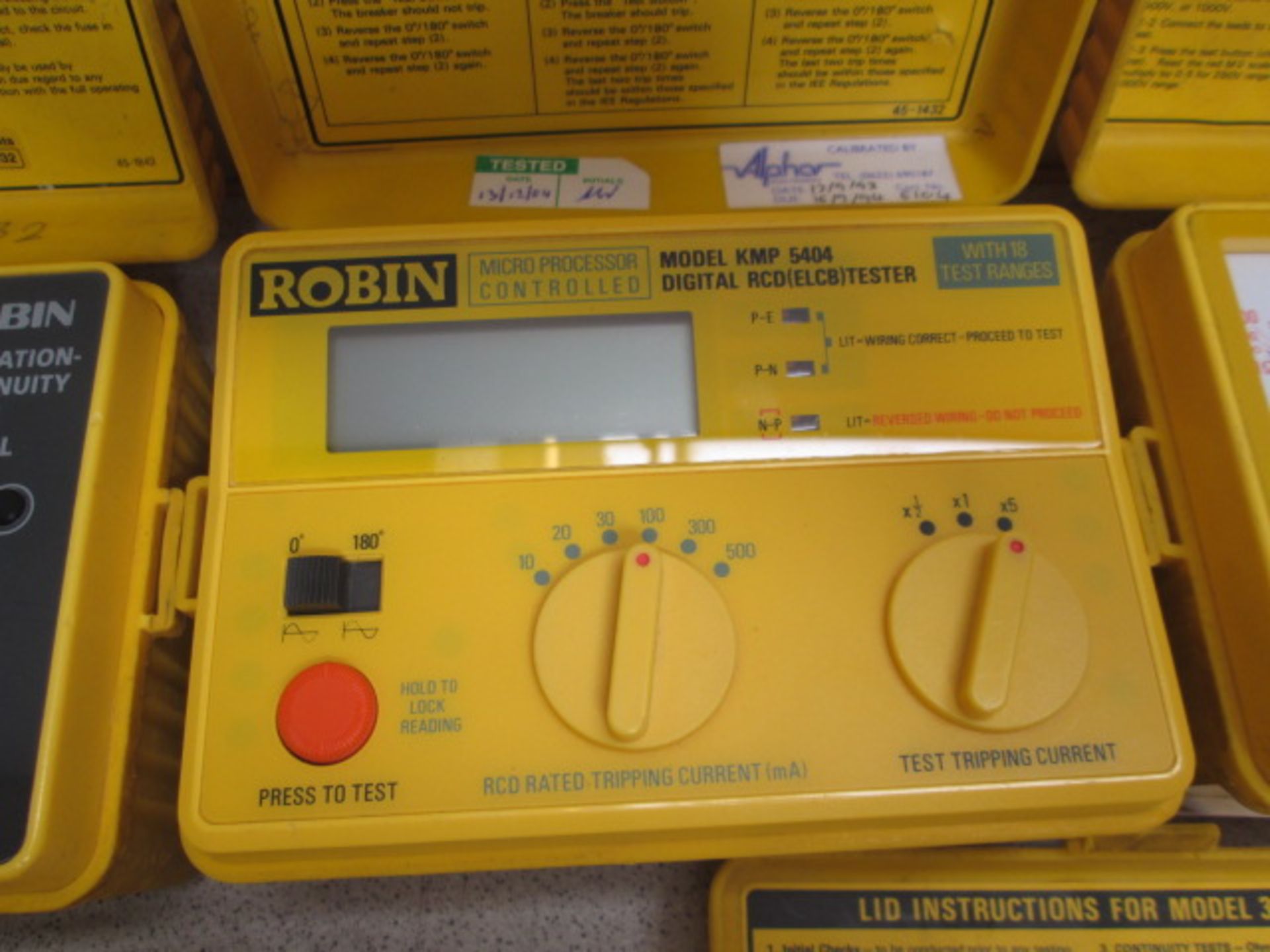 5 x Assorted Robin Testing Equipment to Include: Robin Digital PSC-Loop Tester, Model KMP 4118. - Image 4 of 7