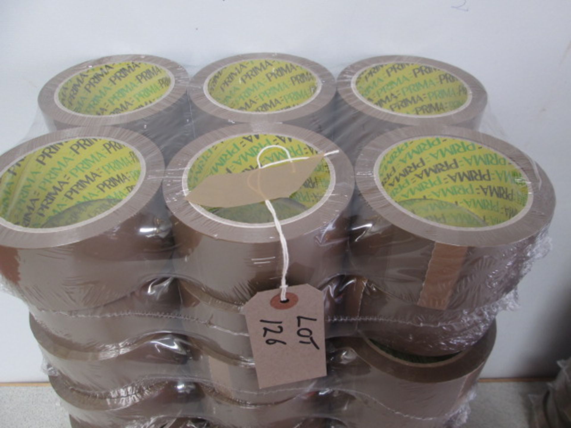 60 Rolls of Prima Brown Packaging Tape. New & Unused - Image 2 of 2