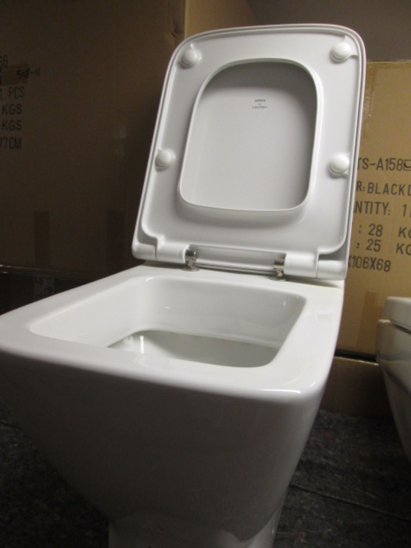 Laufen Ceramic Floor Mounted Toilet Pan with Soft Close Seat. No Cistern. (as New/Ex Display) - Image 3 of 3