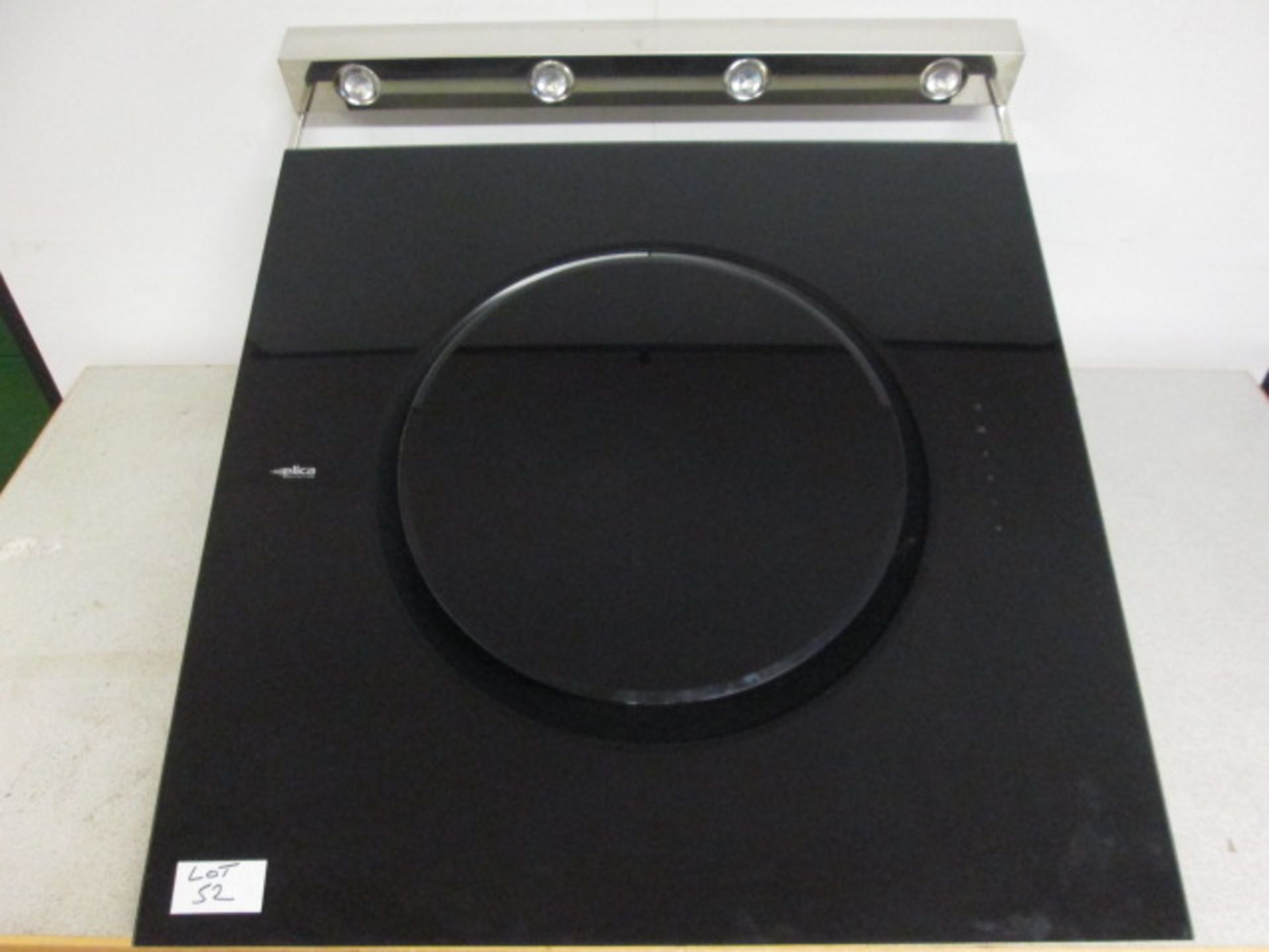 Elica OM Touch Screen BL/F/80 Black Glass 800mm Extractor Hood. (As New/Ex Display)