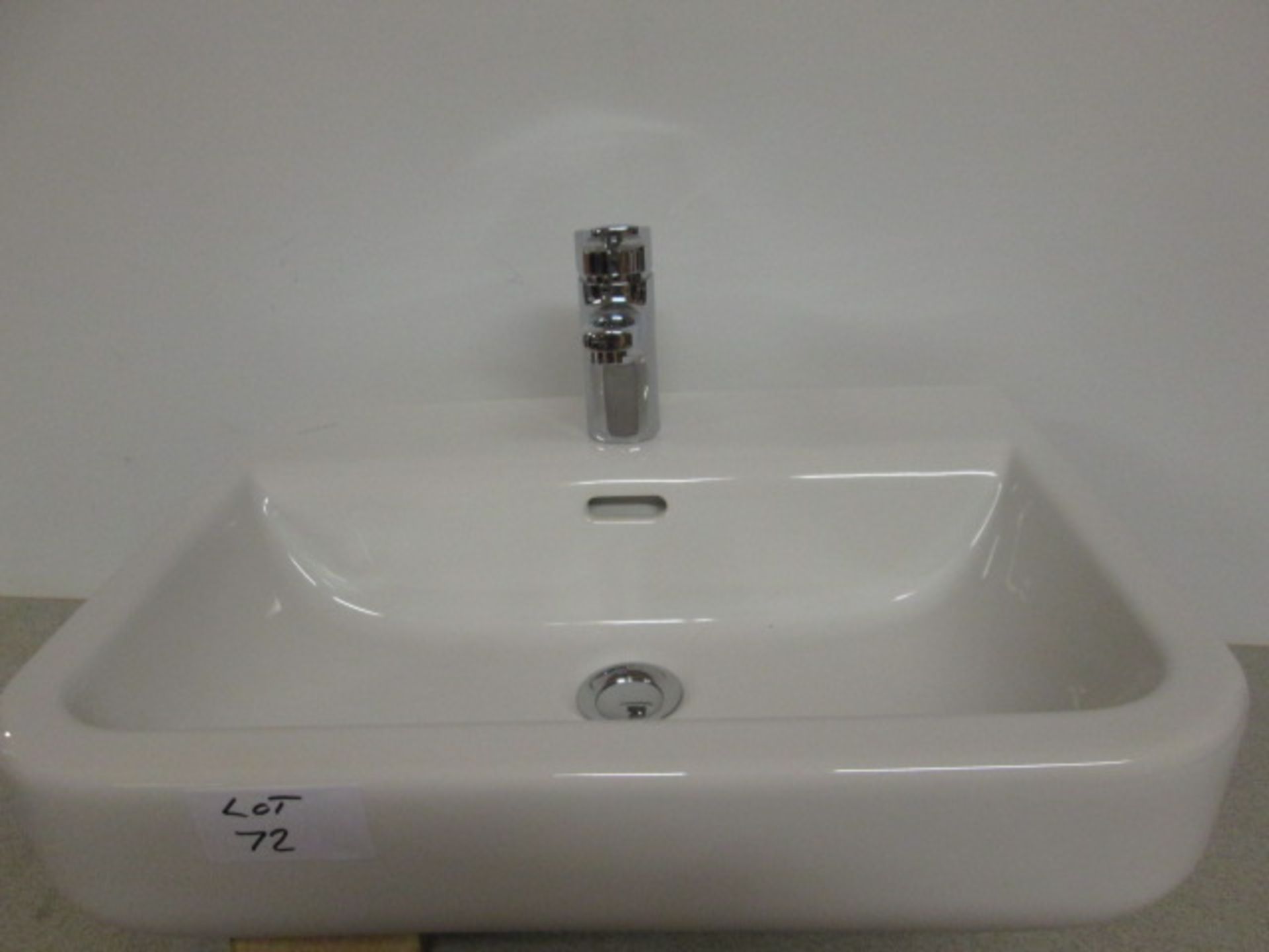 Laufen Ceramic Sink & MonoBloc Tap. (As New/Ex Display)