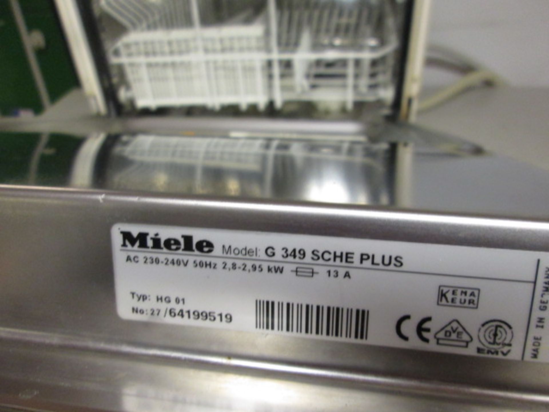 Miele Classic Turbothermic Dishwasher, Model G349SCHE PLUS. (Ex Demonstrator, Used). With - Image 3 of 5