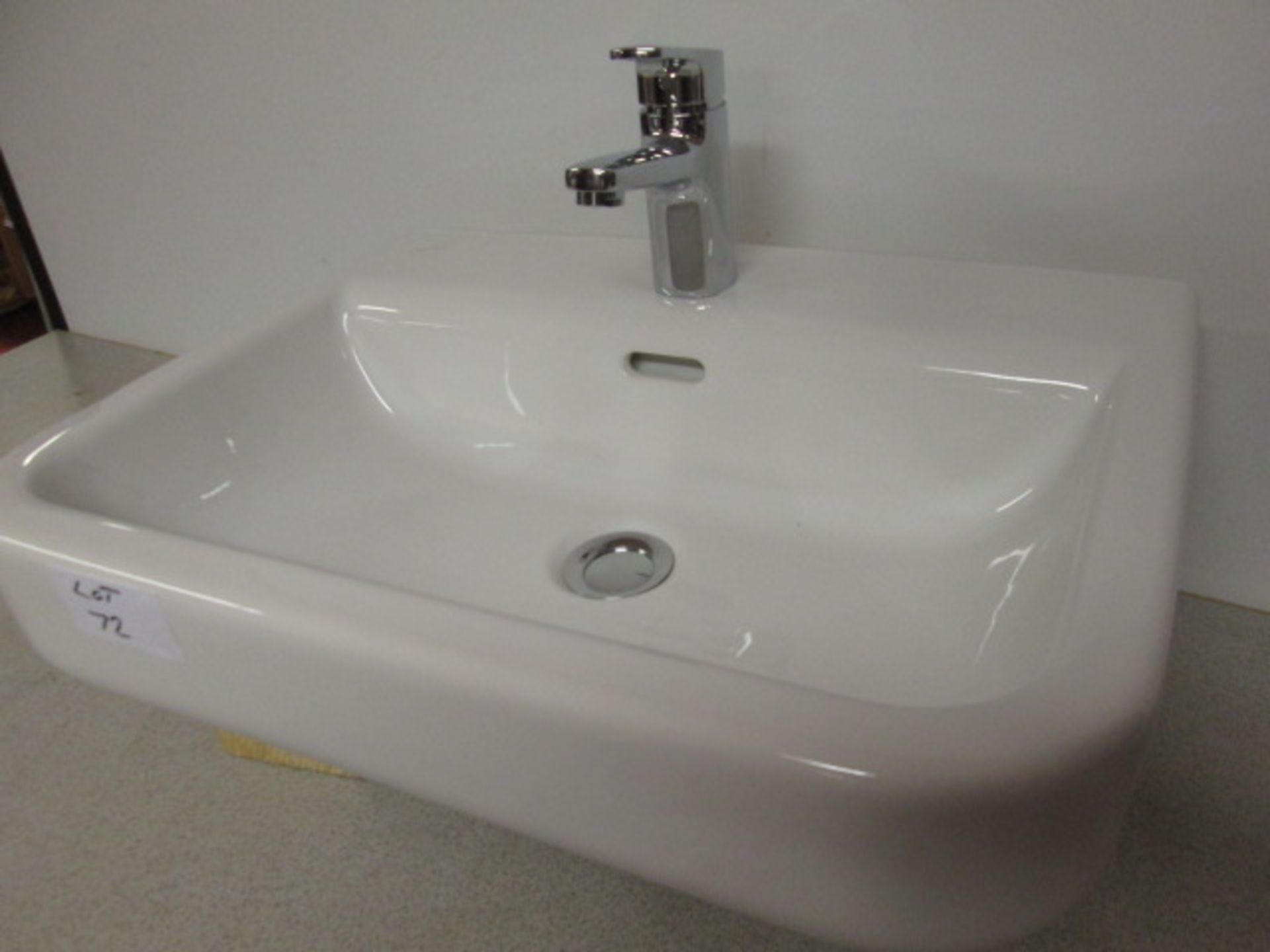Laufen Ceramic Sink & MonoBloc Tap. (As New/Ex Display) - Image 2 of 3