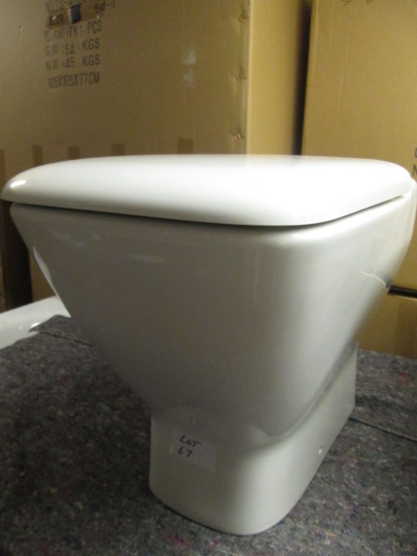 Laufen Ceramic Floor Mounted Toilet Pan with Soft Close Seat. No Cistern. (as New/Ex Display) - Image 2 of 3