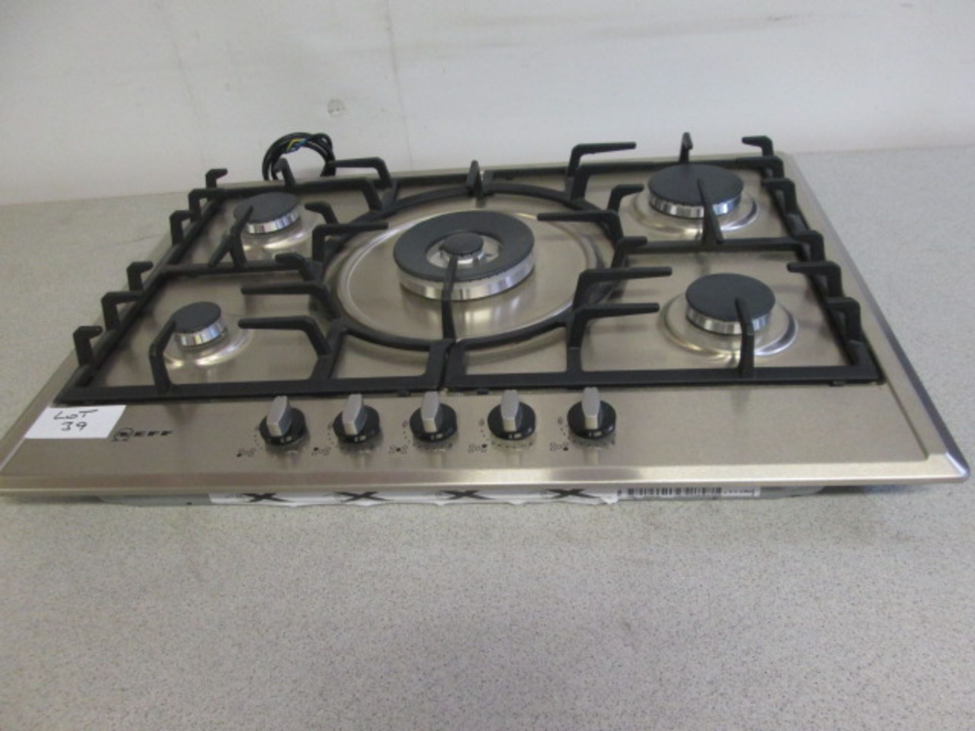 Neff 5 Ring Gas Hob in Brushed Steel. (As New/Ex Display)