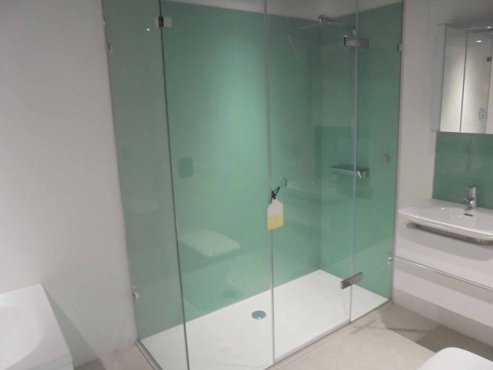Majestic Frameless Bespoke Seauville Shower Enclosure. Measures: 1792mm x 792mm x 2200mm High, Clear