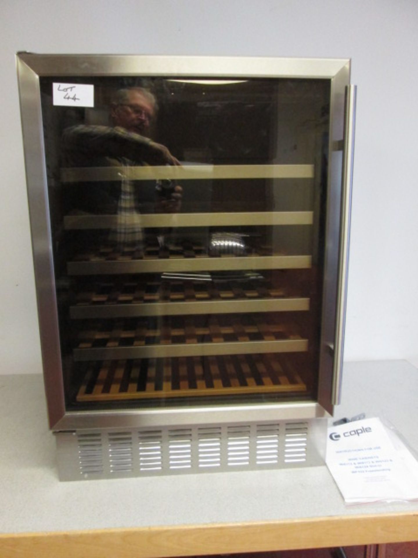 Caple Wine Cabinet, Model Wi6112 Free Standing Under Counter. (As New/Ex Display) C/W Manual