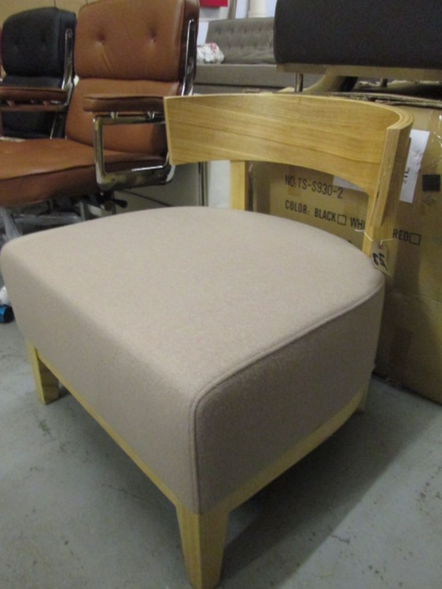 Ex-Display/As New - Thomas Chair in Light Beech Wood and Biege Cushion. RRP £199.00. - Image 2 of 2