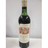 Vintage 1967, Bottle of Saint-Emilion Chateau Beasejour Premier Grand Cru Classe, Red Wine.