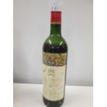Vintage 1968, Bottle of Chateau Mouton Rothschild Red Wine, No 28062