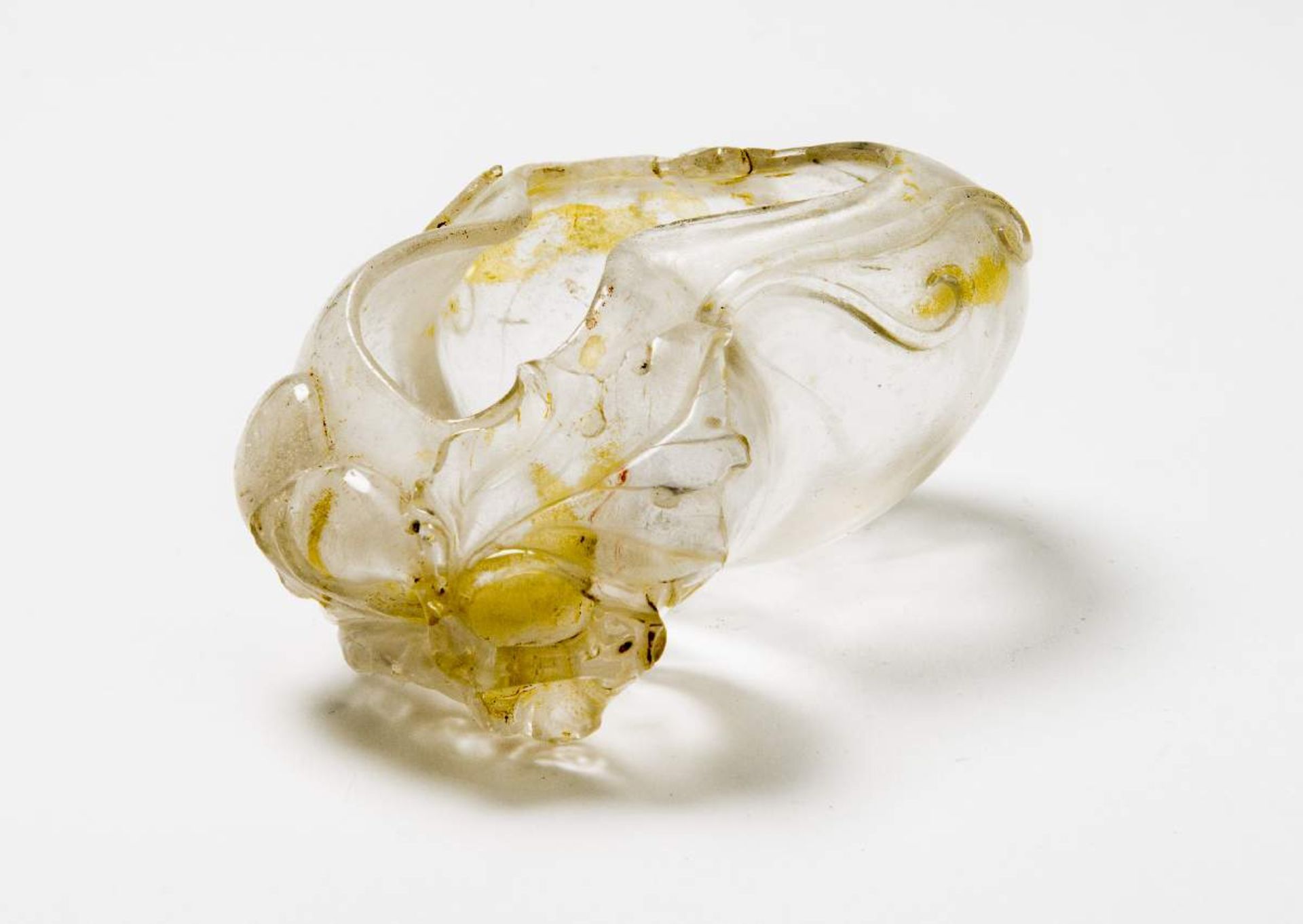 WASSERGEFÄSS FÜR DEN KALLIGRAFENBergkristall. China, Qing-Dynastie, 18. bis 19. Jh.Eine sehr seltene