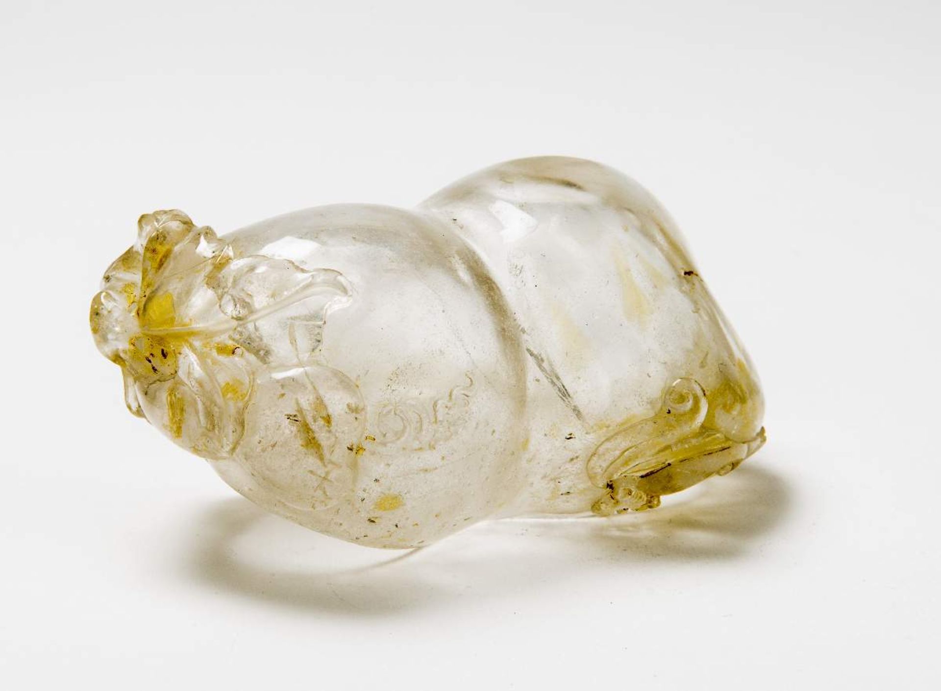 WASSERGEFÄSS FÜR DEN KALLIGRAFENBergkristall. China, Qing-Dynastie, 18. bis 19. Jh.Eine sehr seltene - Image 2 of 4