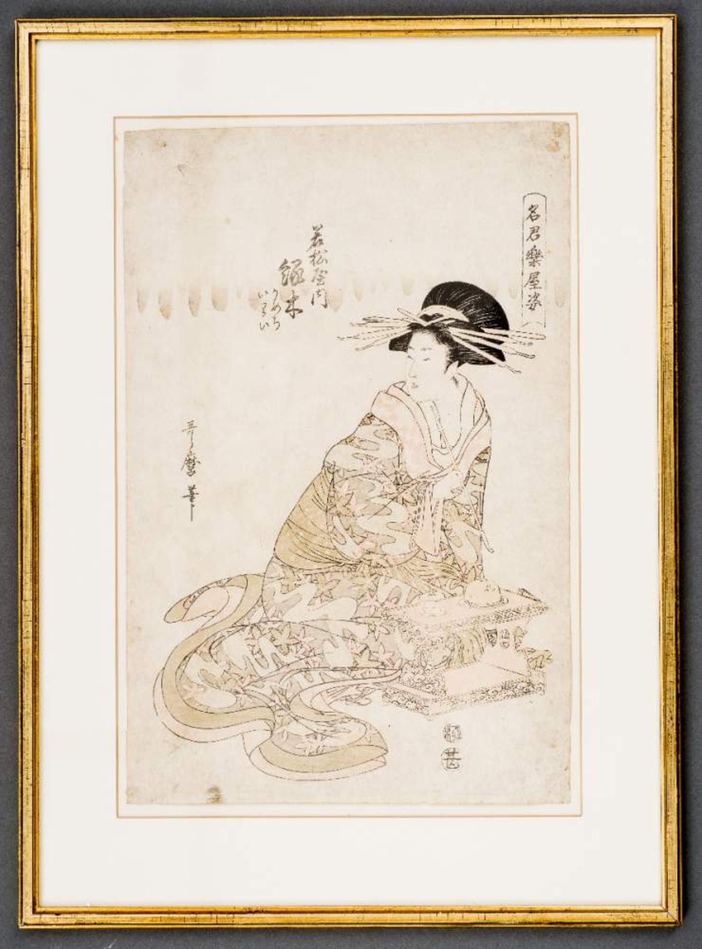 KITAGAWA UTAMARO II - 喜多川歌麿二代 (TÄTIG CA. 1800 - 1830)Papier. Japan, Erschienen um ca. 1810Die