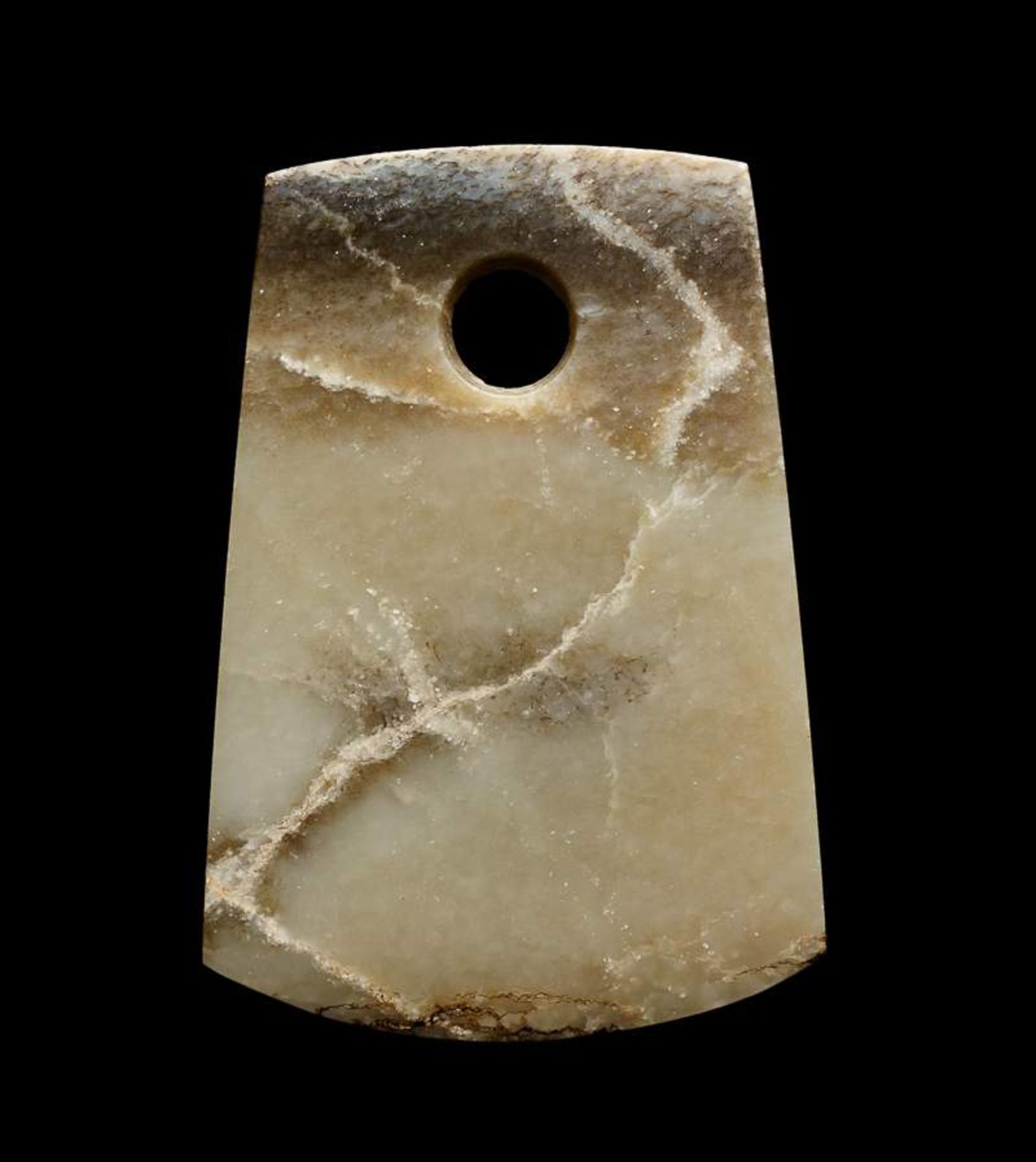 BEIL BEN Jade. China, späte neolithische bis frühe Bronze-Zeit (ca. 2000 bis 1600 ante) Alle Seiten