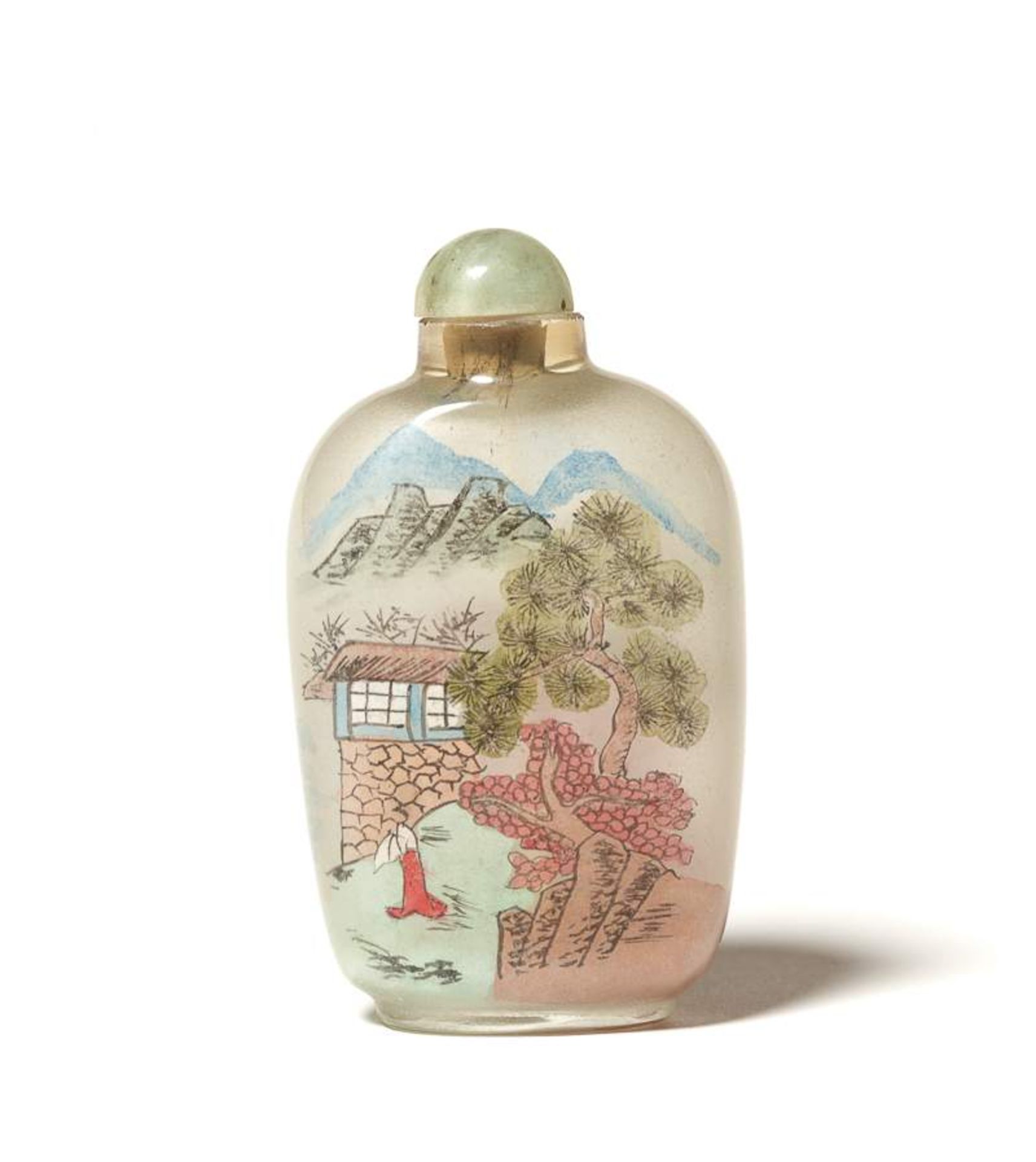 EINE SAMMLUNG ELF GLAS-SNUFFBOTTLES Innenglasmalerei. China 1. Hälfte 20. Jh. Höhe 6 cm bis 7,5 - Image 11 of 47