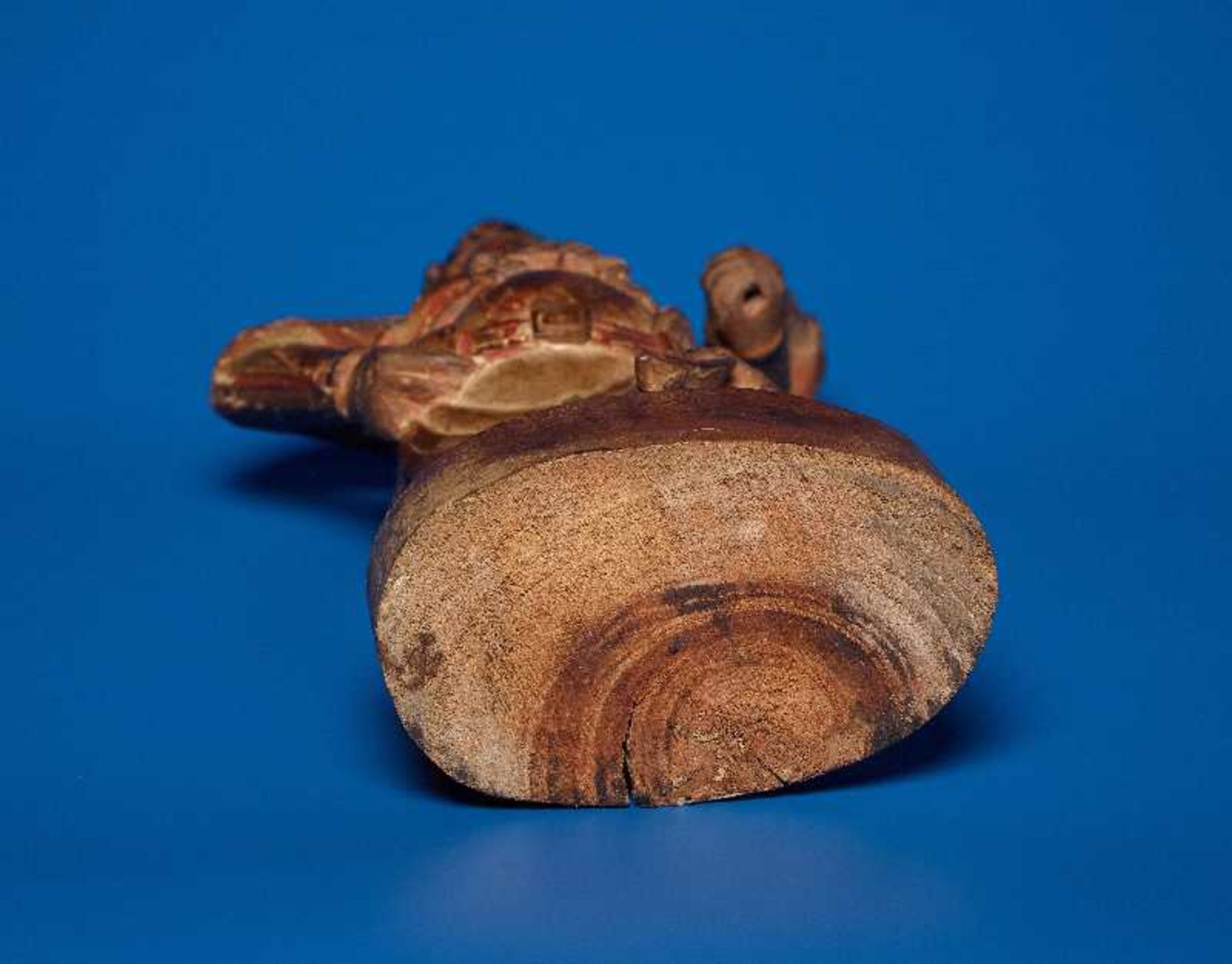 ZWEI GOTTHEITEN Holz mit Farben und Vergoldung. China, sp. Qing-Dynastie, 19. Jh. Zwei Figuren aus - Image 9 of 9