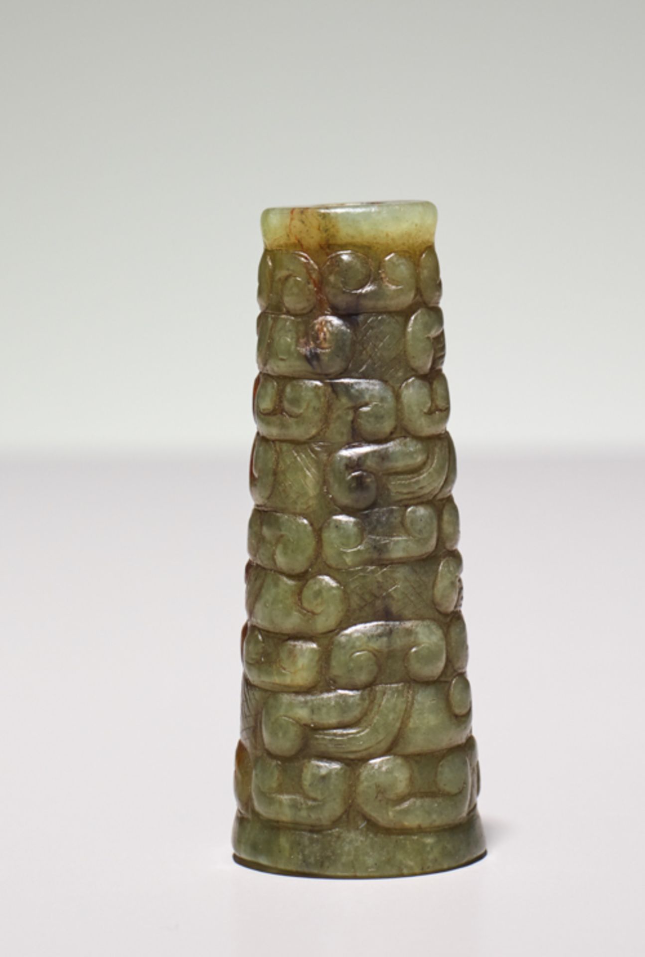CONICAL BEADJade. China, Eastern Zhou, 5th century BCDuring the Eastern Zhou period, beads like this - Image 4 of 6