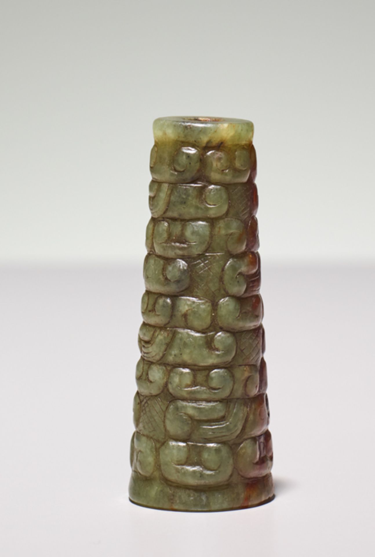 CONICAL BEADJade. China, Eastern Zhou, 5th century BCDuring the Eastern Zhou period, beads like this - Image 2 of 6