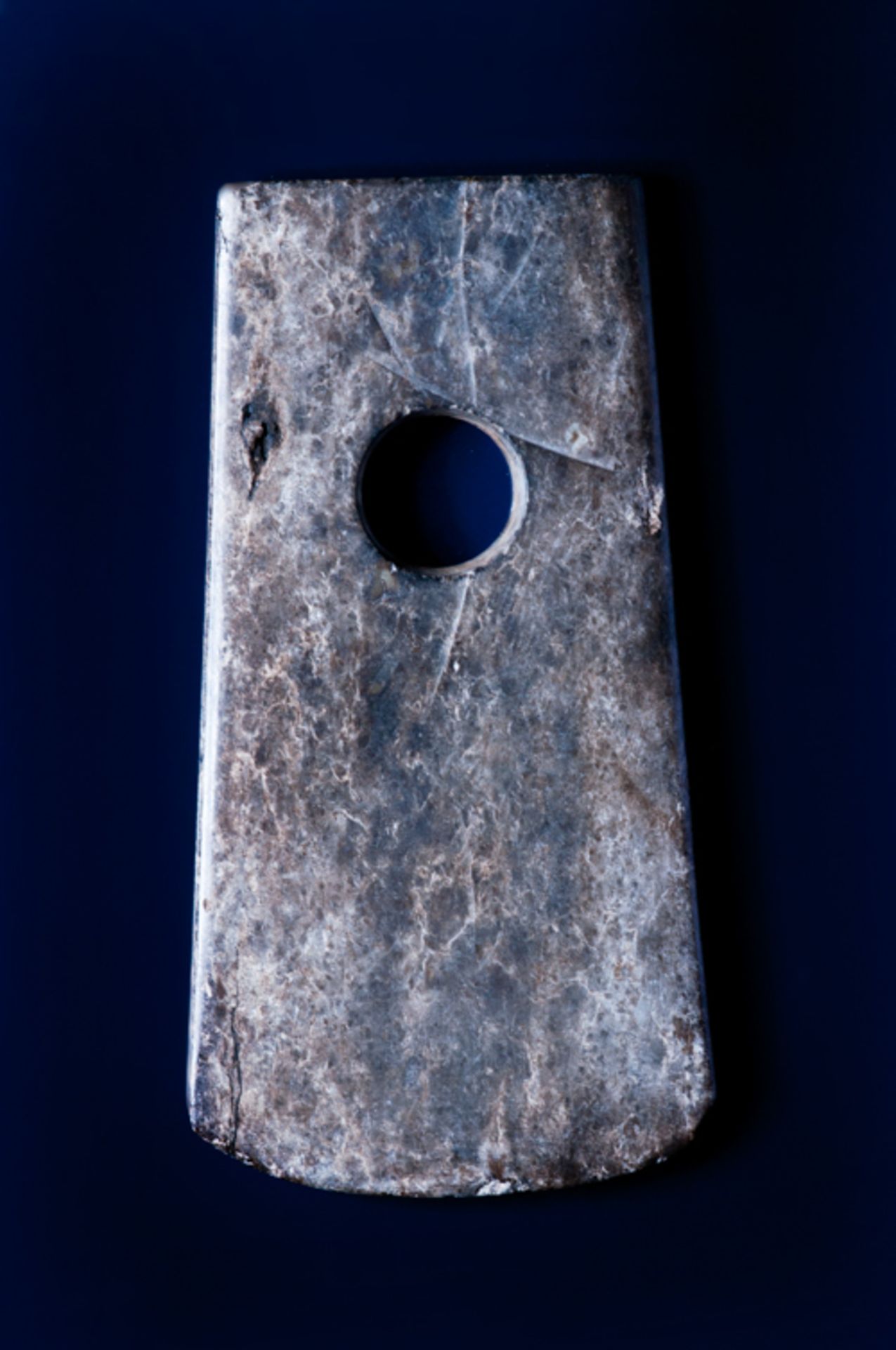 AXE Jade. China, Late Neolithic period, c.2500-2000 BC This axe has a rectangular profile with