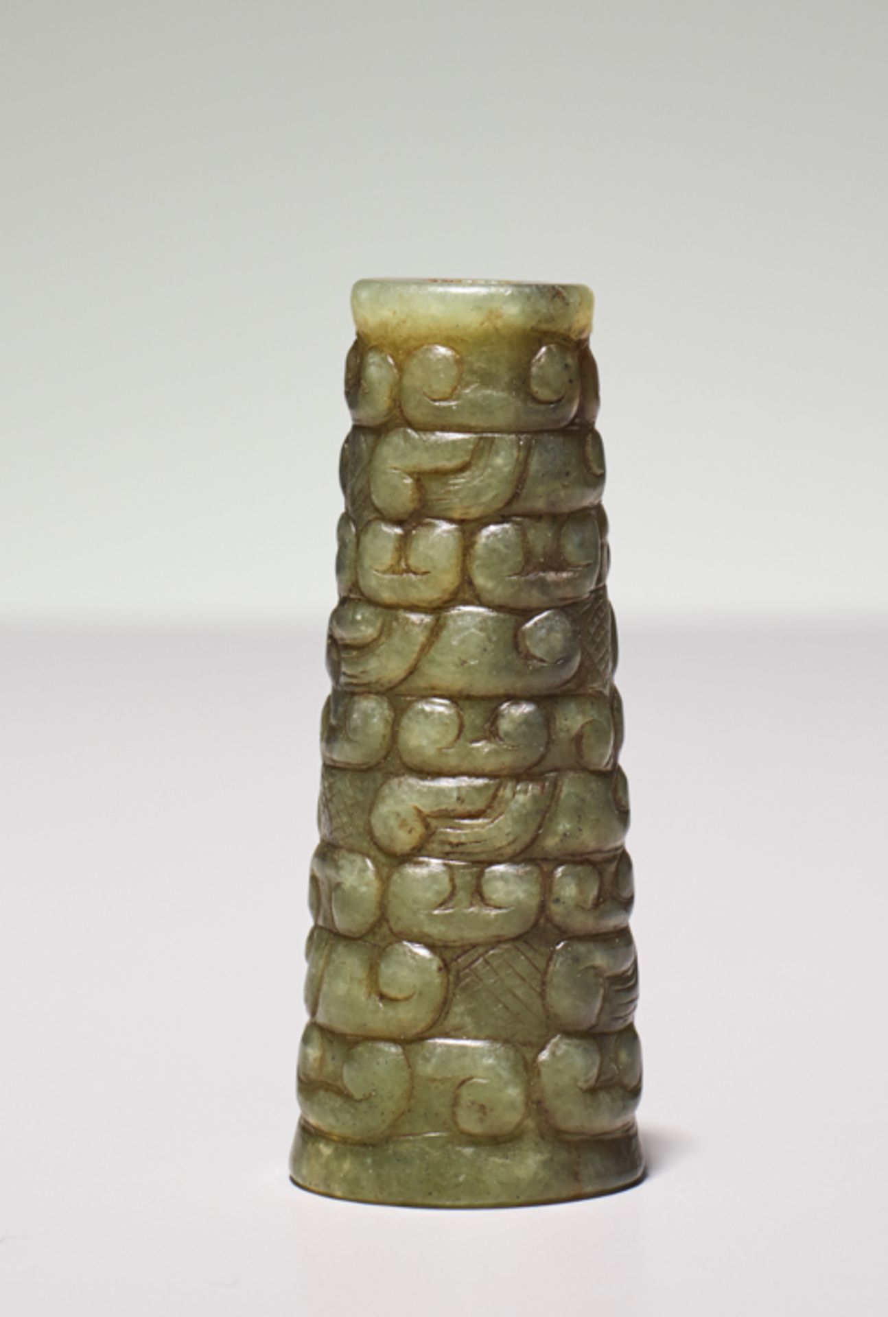 CONICAL BEADJade. China, Eastern Zhou, 5th century BCDuring the Eastern Zhou period, beads like this - Image 3 of 6