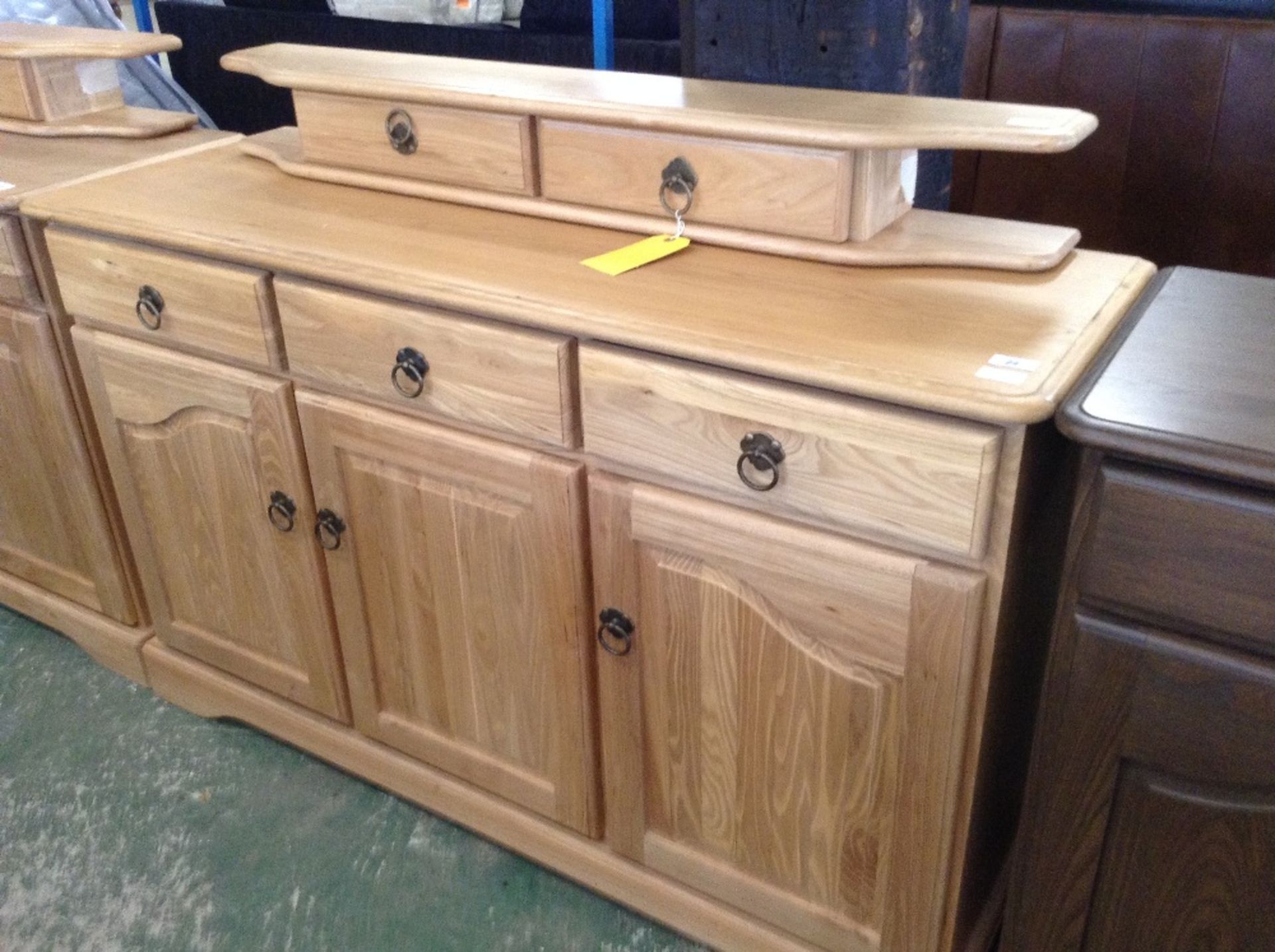 CHETSWORTH, HONEY COLOURED, ELM, 3 DOOR SIDEBOARD