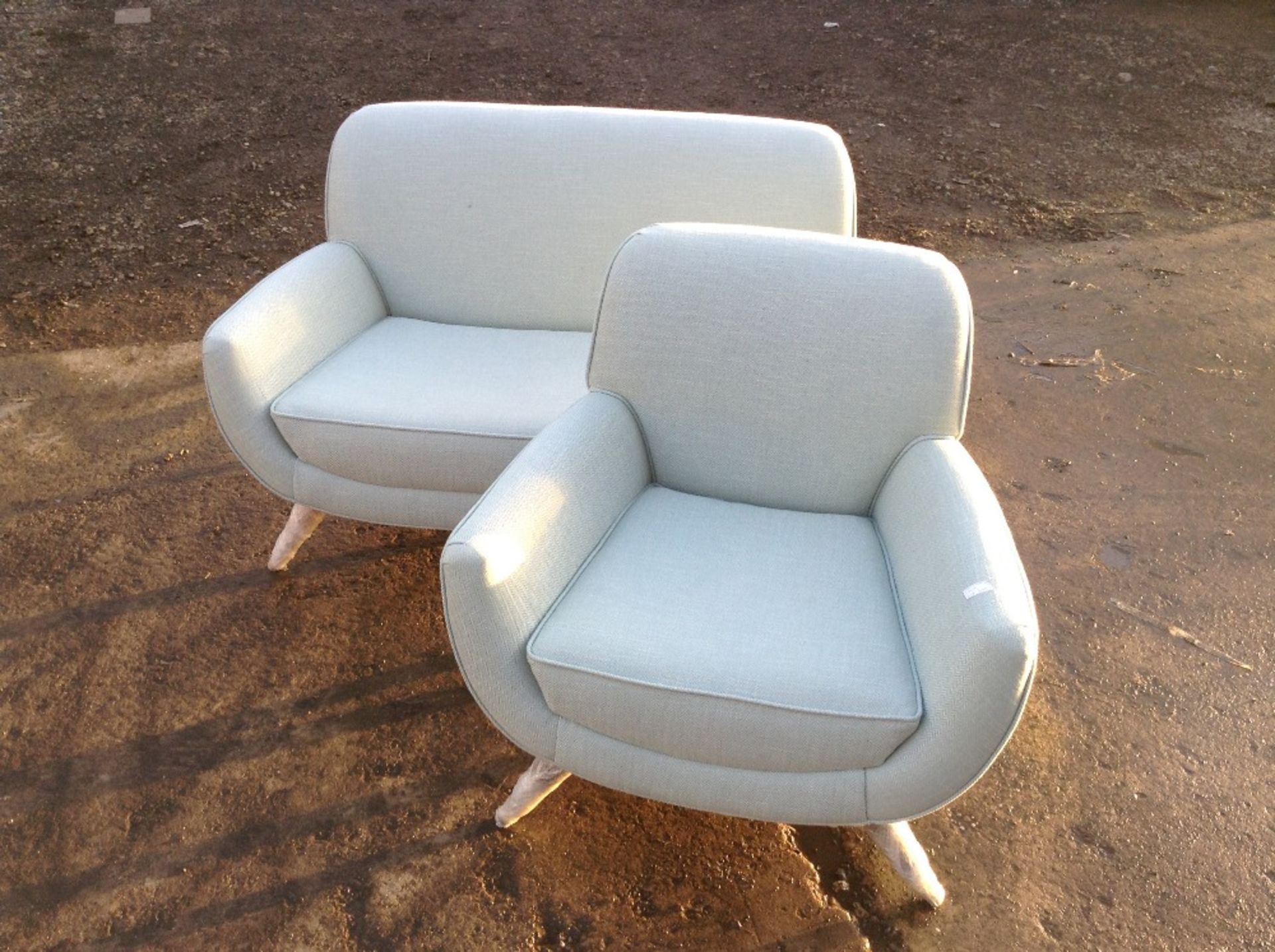 EDWIN TOPAZ 2 SEATER SOFA AND CHAIR (44/14 44/15)