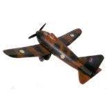 Depression Era Toy Plane - Australian - Timber & Tin with Single Prop - Some wear & minor marks -