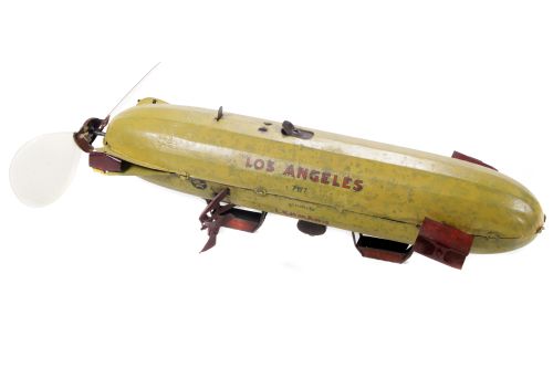 Tin Plate Toy Airbus - 'Lehmann' - 'Los Angeles' 1920s - some wear touch ups & marks - L 25cm W - Image 2 of 2