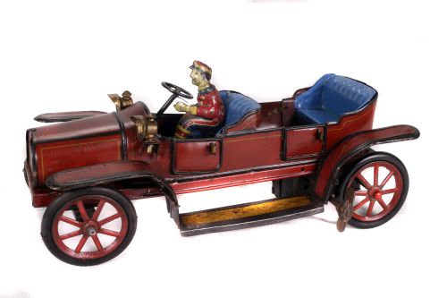 Tin Plate Toy Car - 'Gunterman Germany' - Clockwork 'Open Tourer' - Circa. 1910 - some wear minor