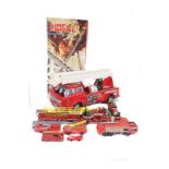 Quantity of Fire Engines - Diecast & Tin Plate - Various Makers and Ages - Some wear & marks