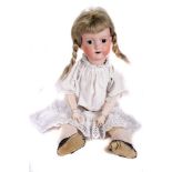 Antique China Head Doll - 'Morimura Bros Japan' - Circa. 1915 - Bisque head with a Composition