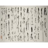 Lin Sanzhi (1898 – 1989) Calligraphy Ink on paper Mounted and Framed 林散之 书法 镜片 纸本 55 x 232.4cm