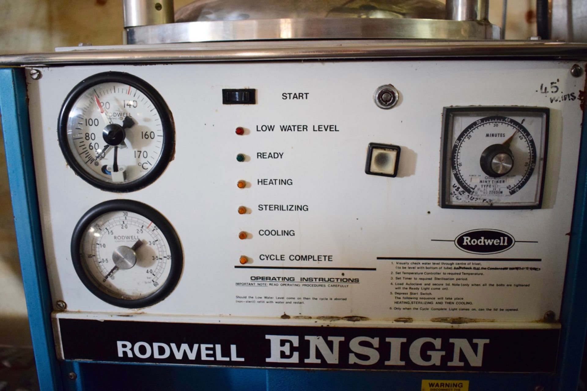 Rodwell Ensign Single Retort/Autoclave - Image 2 of 4