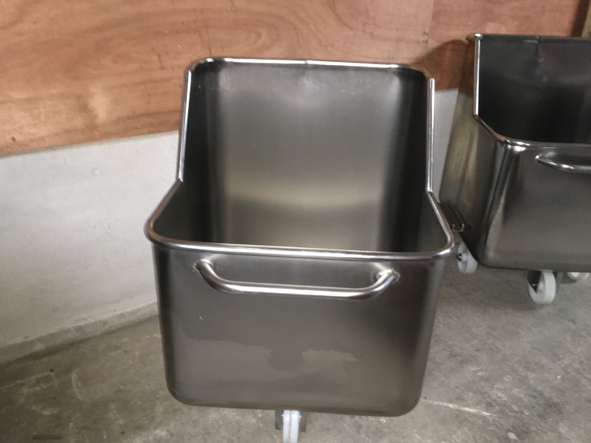 2 x 200 litre Tote Bins with Pouring Shute - Image 2 of 2
