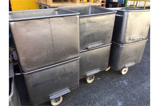 2 X 200 Litre Used Tote Bins - Image 1 of 2