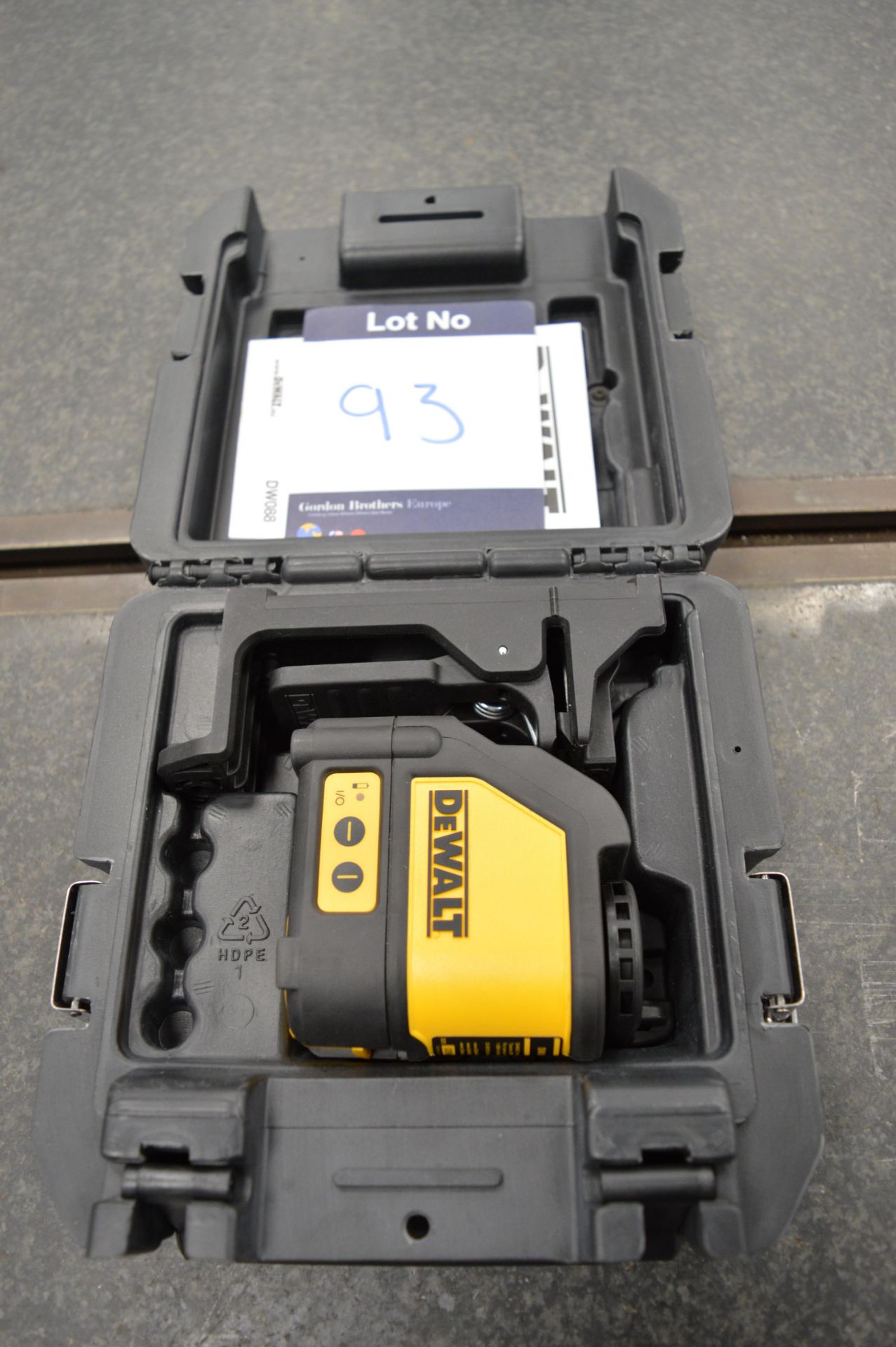 DeWalt, DW088, Laser Level
Serial Number: 028545